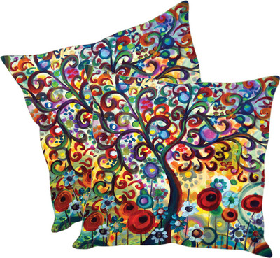 

Sleep Nature's Printed Cushions Cover(Pack of 2, 30.63 cm*30.63 cm, Multicolor)