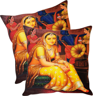 

Sleep Nature's Printed Cushions Cover(Pack of 2, 30.63 cm*30.63 cm, Multicolor)