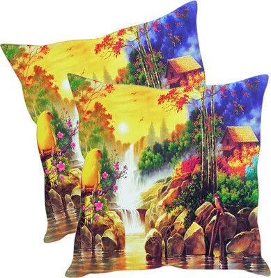 

Sleep Nature's Printed Cushions Cover(Pack of 2, 30.63 cm*30.63 cm, Multicolor)