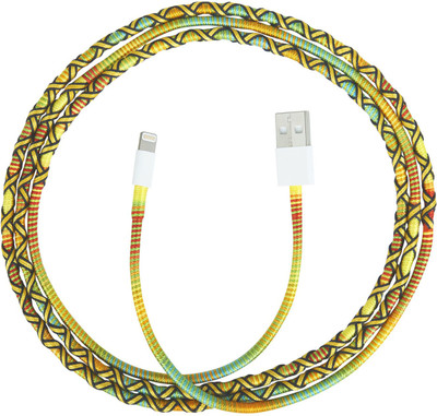 

Parallel Universe Wrapsody Colourful Wrapped Lightning Cable(Mobile, Tablet, Multicolor, Sync and Charge Cable)