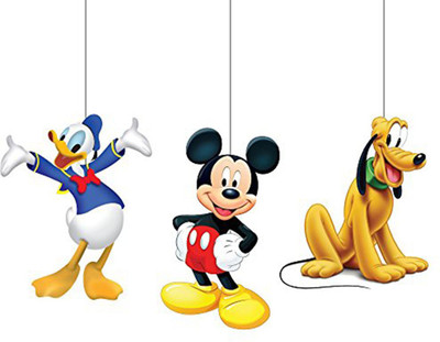 

PARTY PROPZ Multicolor MICKEY BIRTHDAY DECORATION/CEILING HANGING SET OF 3/ MICKEY PARTY SUPPLIES - 3 g