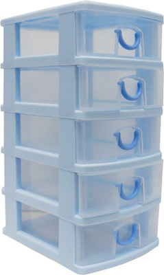 

Muren 5 Compartments Plastic Mini Drawer(Blue)