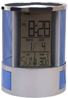 

Stealodeal 1 Compartments Mesh, Plastic Pen Stand(Blue)