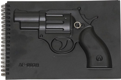 

Muren Book-size Note Pad(Gun Design, Black)