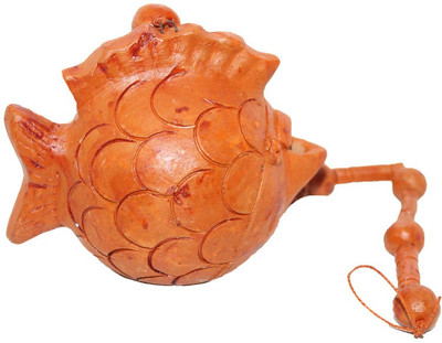

Sarvsiddhi Terracotta Plain Magical Fish Shape Terracotta Hanging Diya(Height: 39 inch)