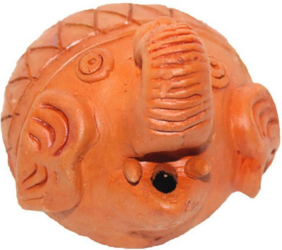 

Sarvsiddhi Terracotta Plain Magical Elephant Shape Hanging Diya Terracotta Table Diya(Height: 1 inch)