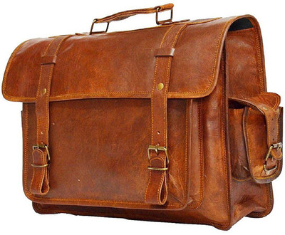 

Mangalmurti 15 inch Laptop Messenger Bag(Brown), Vintage brown