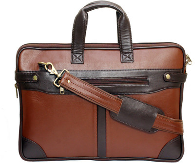 

Attache 15.6 inch Laptop Messenger Bag(Brown), Brown08