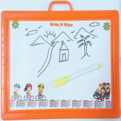 

Rashmi Toys WRITING BOARD WITH 31 MAGNETIC ALPHABETS, MARKER & DUSTER (Multicolor)(Orange)