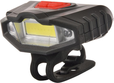 Dark Horse Bicycle Imported CE Standard USB Rechargeable Super Bright Front Light with Red/Blue Warning Light Feature LED Front Light Black Dark Horse