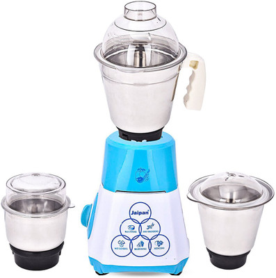 

Jaipan Turbo 500 W Mixer Grinder(White & Blue, 1 Jar)