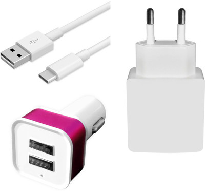 DAKRON Wall Charger Accessory Combo for Lenovo ZUK Z1(White)