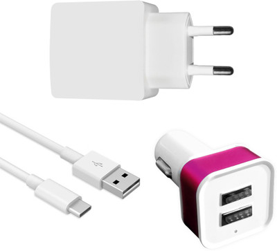 DAKRON Wall Charger Accessory Combo for Lenovo Z2 Plus(White)