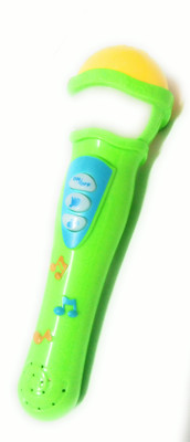 

DINAARKAN GREEN MICROPHONE TOY WITH MUSIC, LIGHTS AND BATTERIES(Green)