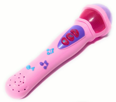 

DINAARKAN PINK MICROPHONE TOY WITH MUSIC, LIGHTS AND BATTERIES(Pink)