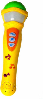 

DINAARKAN YELLOW MICROPHONE TOY WITH MUSIC, LIGHTS AND BATTERIES(Yellow)