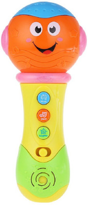 

DINAARKAN PROJECTION MICROPHONE WITH MUSIC LIGHT AND LAUGHTER AND BATTERIES(Multicolor)