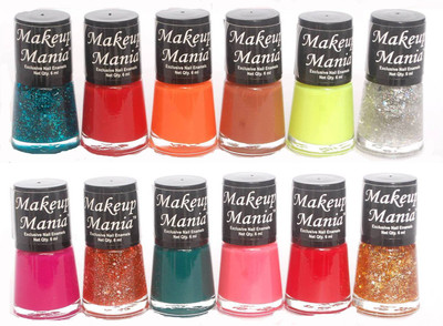 

Makeup Mania Exclusive Nail Polish Set of 12 Pcs. Multicolor Set No. 75(Pack of 12)
