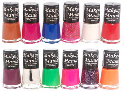 

Makeup Mania Exclusive Nail Polish Set of 12 Pcs. Multicolor Set No. 77(Pack of 12)