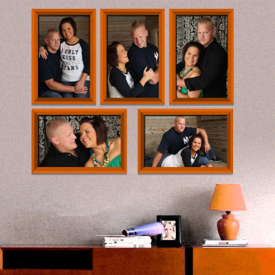 

Elegant Arts & Frames Polymer Photo Frame(Orange, 5 Photos)