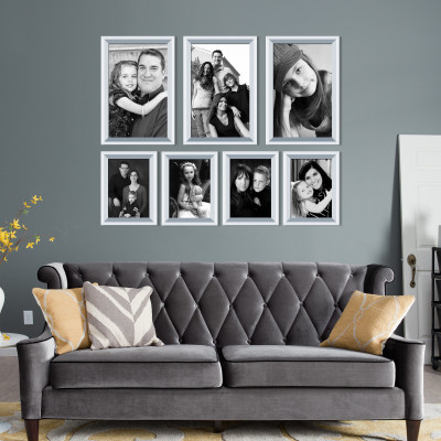 

Elegant Arts & Frames Polymer Photo Frame(White, 7 Photos)