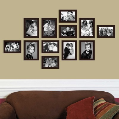 

Elegant Arts & Frames Polymer Photo Frame(Brown, 12 Photos)