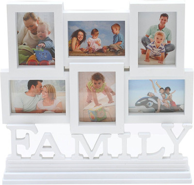 

Bazaar Pirates MDF Photo Frame(White, 6 Photos)