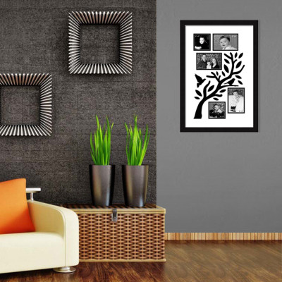 

Elegant Arts & Frames Polymer Photo Frame(Black, 5 Photos)