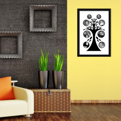 

Elegant Arts & Frames Polymer Photo Frame(Black, 8 Photos)