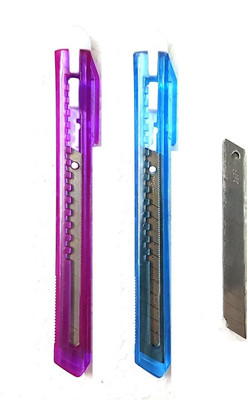 

Pin to Pen Plastic Plastic Grip Hand-held Paper Cutter(Set Of 2, Multicolor)