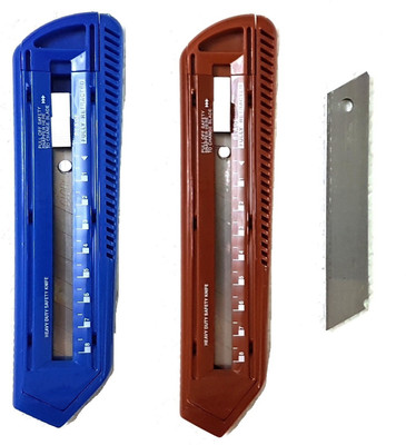 

Pin to Pen Heavy Duty XL Plastic Grip Hand-held Paper Cutter(Set Of 2, Multicolor)