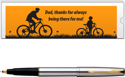 20% OFF on PARKER Frontier Stainless Steel GT with Dad Quote-2 Roller Ball Pen 20% OFF on PARKER Frontier Stainless Steel GT with Dad Quote-2 Roller Ball Pen