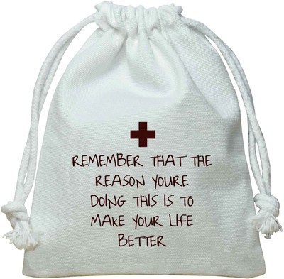The Crazy Me Remember the Reason You're Doing This Hangover Potli(White)