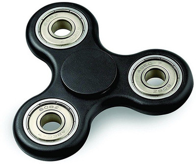 

Premsons Fidget Spinner 608 Four Bearing Hand Spinner Toy Black Silver Steel Wing Bearings(1 Pieces)