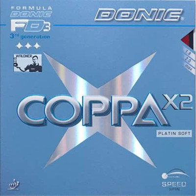 

Donic Coopa X2 Platin Red 2.3 mm Table Tennis Rubber(Red)