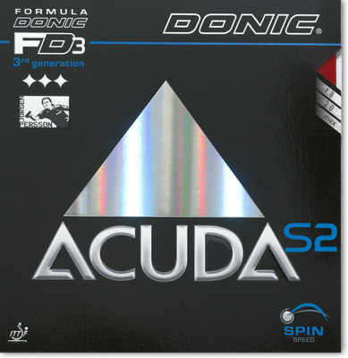 

Donic Accuda S2 Red 2.7 mm Table Tennis Rubber(Red)