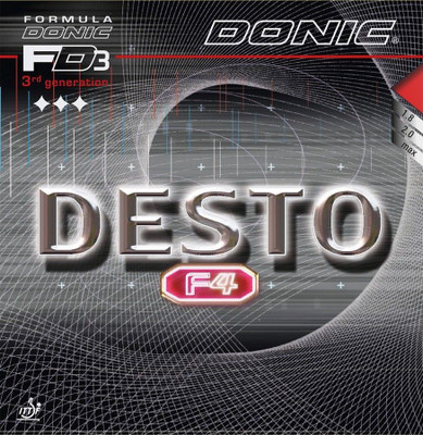 

Donic Desto F4 Max Red 0 mm Table Tennis Rubber(Red)