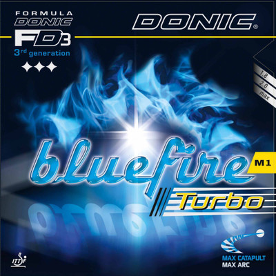 

Donic Blue Fire M1 Turbo Black 2.8 mm Table Tennis Rubber(Black)