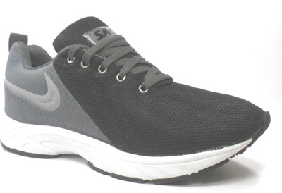 25 OFF on SAGA SAGA RUNNING SHOES Running Shoes For Men Black Grey on Flipkart PaisaWapas