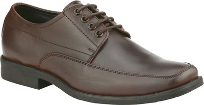

Delize Genuine Leather Darby Shoes Lace Up For Men(Brown