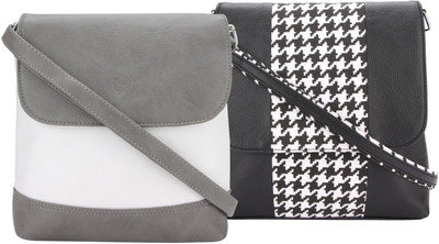 

Vivinkaa Women Casual Multicolor Leatherette Sling Bag