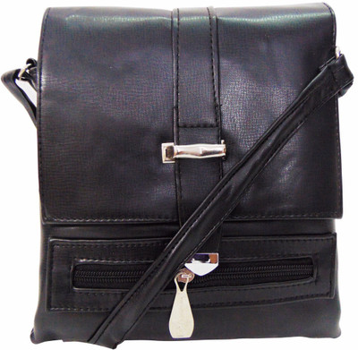 

Estoss Women Casual Black PU Sling Bag