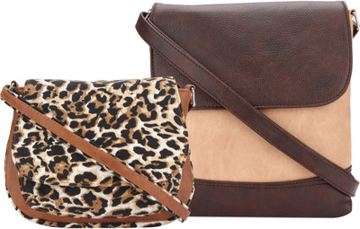 

Vivinkaa Women Casual Multicolor Leatherette Sling Bag