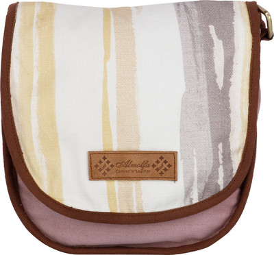 

ALMOLFA Girls Casual Multicolor Linen Sling Bag