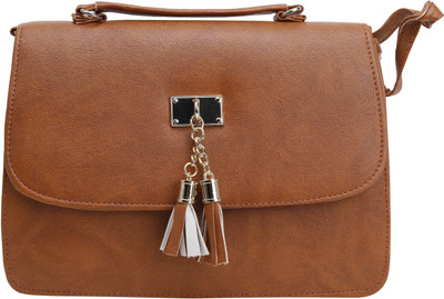 

zuberi couture Girls Casual Brown PU Sling Bag