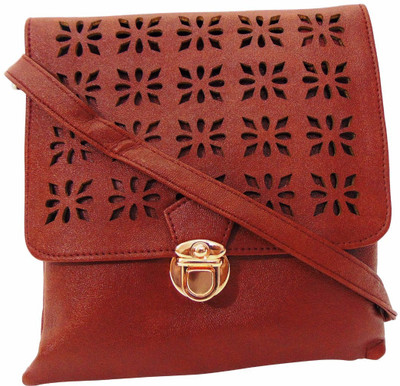 

Estoss Women Casual Brown PU Sling Bag