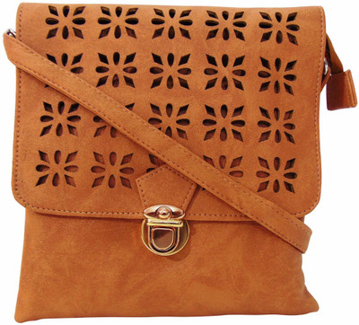 

Estoss Women Casual Tan PU Sling Bag