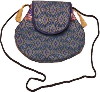 

AHC Girls Casual Multicolor Brocade Sling Bag
