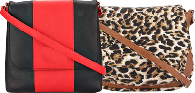 

Vivinkaa Women Casual Multicolor Leatherette Sling Bag