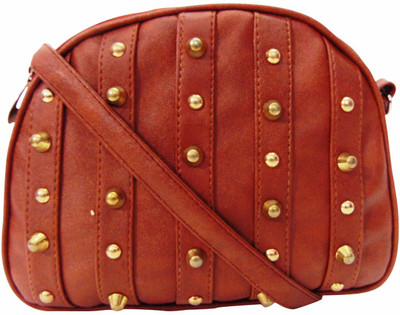 

Estoss Women Casual Brown PU Sling Bag
